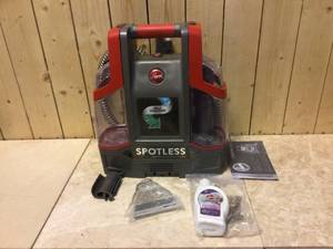 Professional Series Spotless Portable Carpet Cleaner & Upholstery Spot Cleaner by HOOVER Customer Returns See Pictures