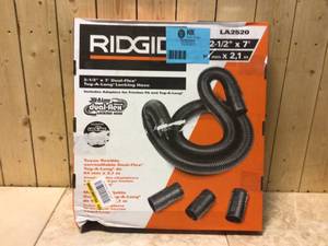2-12 in. x 7 ft. Dual-Flex Tug-A-Long Locking Vacuum Hose for RIDGID WetDry Shop Vacuums by RIDGID Customer Returns See Pictures