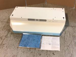 RL6200 Series 30 in. Ductless Under Cabinet Range Hood with Light in White by Broan-NuTone Customer Returns See Pictures
