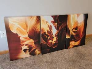 lot 134 image: Slot Canyon Wall Art