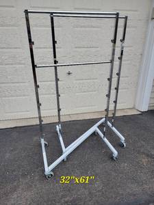 lot 152 image: Rolling Retail Racks Bundle