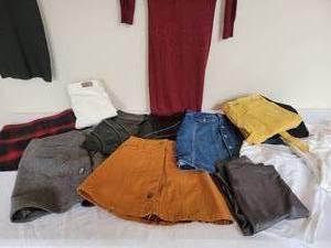 lot 209 image: Ladies Clothing Collection, 13 pc  Size Small  Dresses  Skirts  Jeans  Athleisure