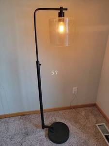 lot 84 image: Modern Black Floor Lamp