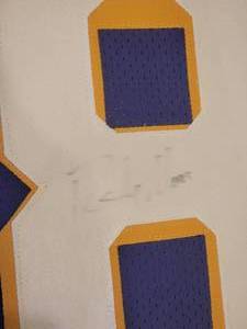lot 2B image: AUTOGRAPHED NFL Vikings RANDY MOSS Framed Jersey CERTIFIED ON FIELD