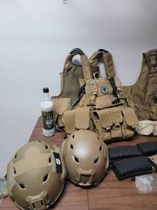 lot 93 image: Airsoft Body Armor and Accessory Kit