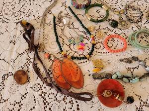 lot 254 image: Vibrant Colorful Costume Jewelry Collection