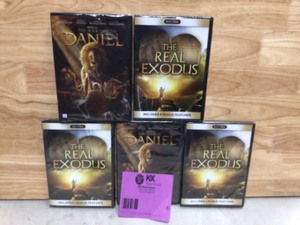 Lot of real exodus and daniel DVDS open box