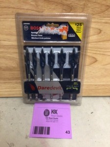 Bosch Daredevil Standard Spade Bit Set (6-Piece) Open box