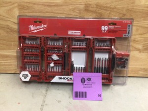 Milwaukee SHOCKWAVE Impact Duty Alloy Steel Screw Driver Bit Set (99-Piece) Open box