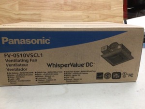 Panasonic WhisperValue DC Series 5080100 CFM CeilingWall Exhaust Fan LED Light Condensation Sensor with Low Profile Housing