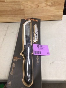 GERBER BUNDLE GATOR MACHETE JR DUAL BLADE SHEATH & PARAFRAME CLIP FOLDING KNIFE open box