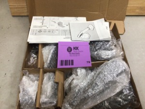 Pfister Kenzo 2-Handle Deck Mount Roman Tub Faucet Trim Kit with Handshower in Matte Black (Valve Not Included)