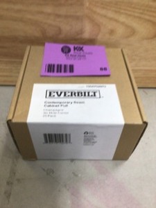 Everbilt Contemporary Beam 3 in. (76 mm) Champagne Classic Cabinet Pull (25-Pack) Open box