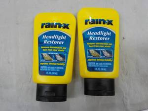 2 RainX Headlight Restorer...