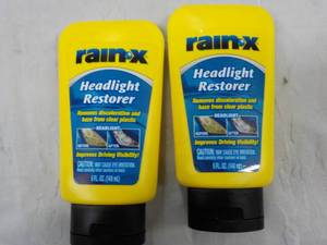2 RainX Headlight Restorer...