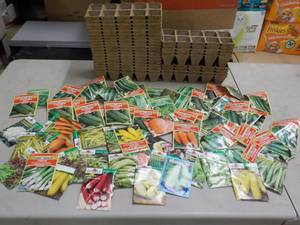 28 x 8 Jiffy Pots and 75 Garden See...