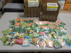 28 x 8 Jiffy Pots and 75 Garden See...