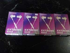 4 Magnavox Extreme Bass Earbuds wit...