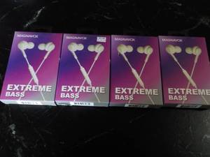 4 Magnavox Extreme Bass Earbuds wit...
