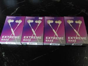 4 Magnavox Extreme Bass Earbuds wit...