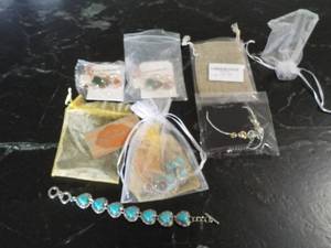 Hair Pins, Charm Necklace and 2 Can...