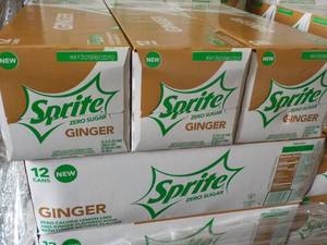 4 - 12 packs Sprite Ginger Zero Sug...