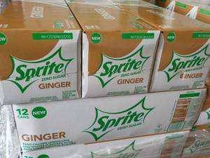 4 - 12 packs Sprite Ginger Zero Sug...