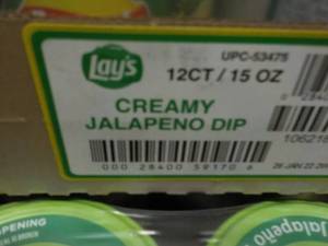 12 Pack Lays 15 oz Jars Creamy Jala...
