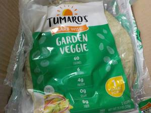 Case of Tumaros Garden Veggie Wrap...