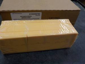 5 lb. Block of American Cheese- ind...