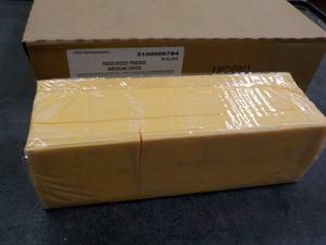 5 lb. Block of American Cheese- ind...