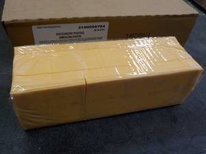 5 lb. Block of American Cheese- ind...