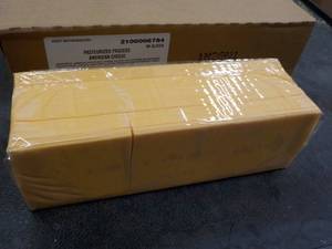 5 lb. Block of American Cheese- ind...