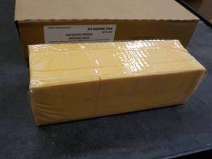 5 lb. Block of American Cheese- ind...
