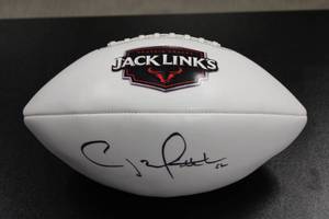 Jack Links Branded Full Size Football Clay Mathews Autograph Auto