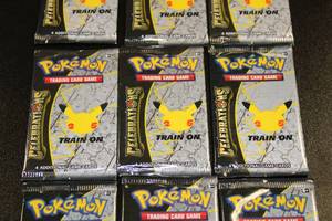 Pokemon 25th Anniversary Celebrations Unopened Pack Lot  9 Packs
