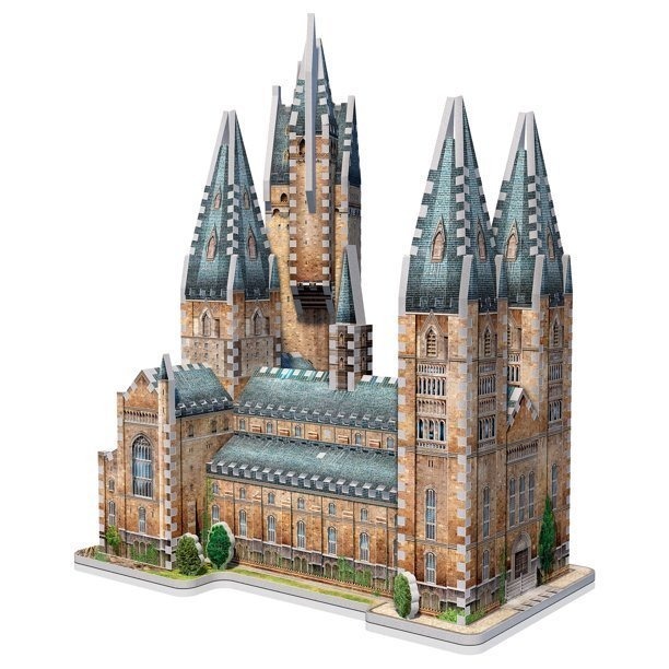 lot 41 image: Wrebbit 3D - Harry Potter Hogwarts Astronomy Tower 875 Piece 3D Jigsaw Puzzle