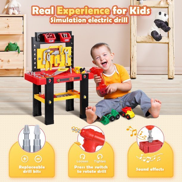 lot 165 image: iBaseToy 91pc Kids Repair Tool Set