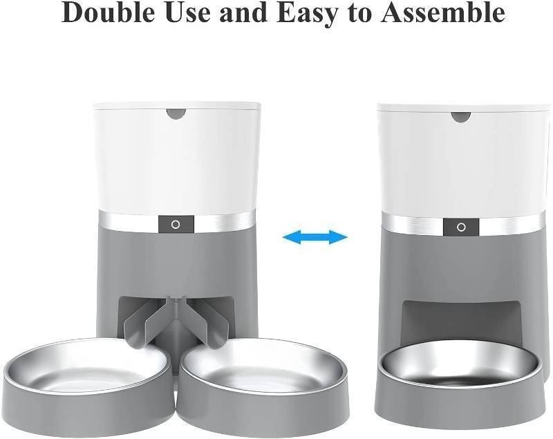 lot 111 image: Aluke Automatic Double Pet Food Feeder