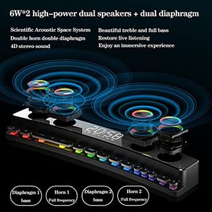 lot 9 image: SOAIY Bluetooth Gaming Speaker Sound Bar SH39