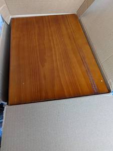 lot 78 image: ECROCY Wood Step Stool, Holds Up to 300 Pounds