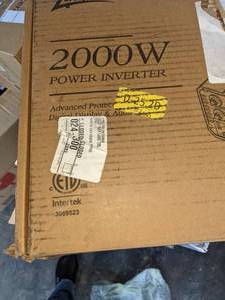 lot 131 image: Ampeak 2000W Power Inverter 3 AC Outlets DC 12V to 110V AC Car Converter 2.1A USB