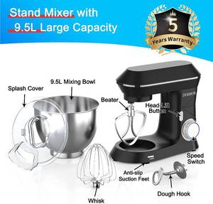 lot 44 image: 9.5QT Stand Mixer, DOBBOR