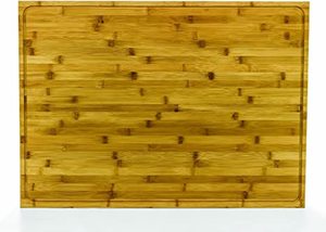 lot 34 image: Camco Bamboo Butcherblock Stove Top Work Surface with Adjustable Legs