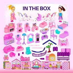 lot 99 image: Princess and Unicorn Dream House, PinkPurple