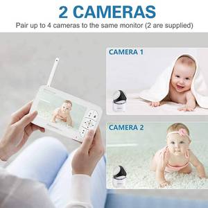 lot 105 image: 5 HD Baby Monitor, Babysense Video Baby Monitor