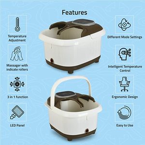 lot 201 image: SpaPlus Foot Spa Massager with Soak Salt