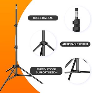 lot 214 image: EMART 7 Portable Tripod Light Stand for Photography with Carry Case - 2 Pack