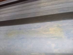 lot 326 image: 2 Blue Swirl Gel Memory Foam Mattress Topper, King