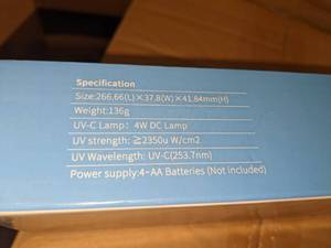 lot 202 image: UV Wand Sanitizer